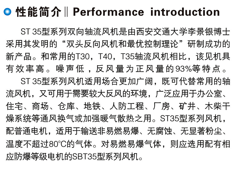 ST 35型（xíng）双向低噪声轴流风机