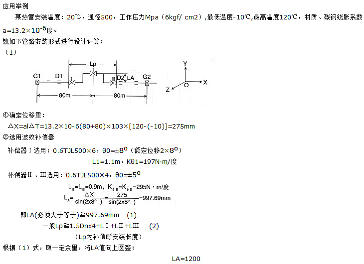 <strong>平麵（miàn）鉸鏈波紋補償器應（yīng）用舉（jǔ）例</strong>